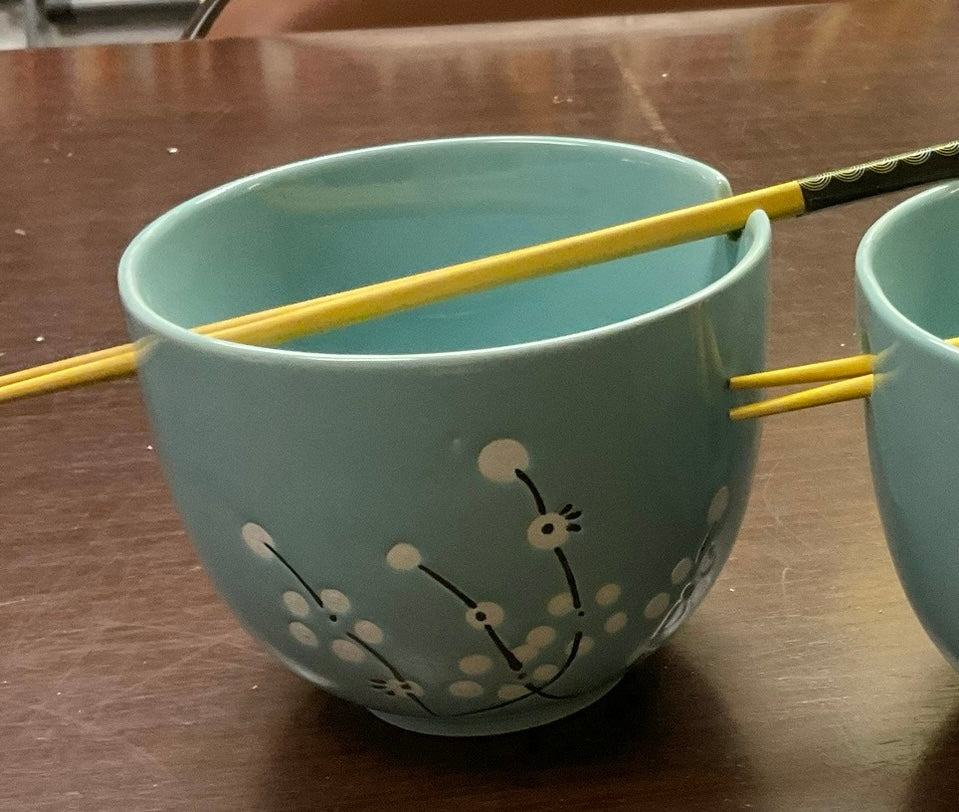 Bowl with chopsticks