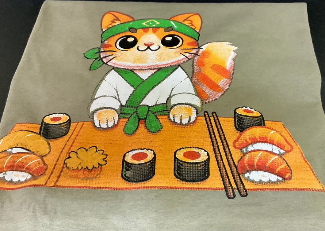 T Shirt Sushi Cat Chef