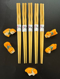 Chopstick Holders with Chopsticks