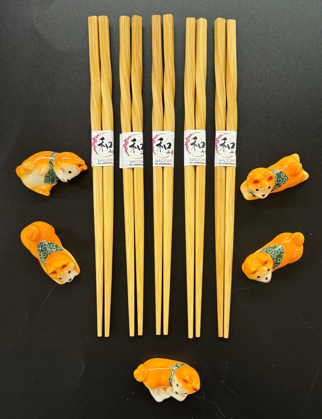 Chopstick Holders with Chopsticks
