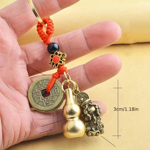 KEY CHAIN RED ROPE GOURD PENDANT