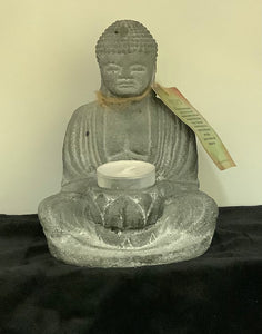 Sitting Buddha with Tea Light