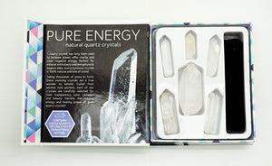 Pure energy natural quartz crystals