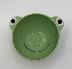 Frog bowl and plate set