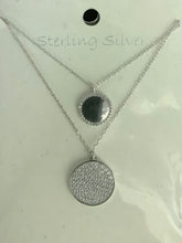 Load image into Gallery viewer, Double chain disc necklace
