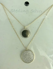 Load image into Gallery viewer, Double chain disc necklace
