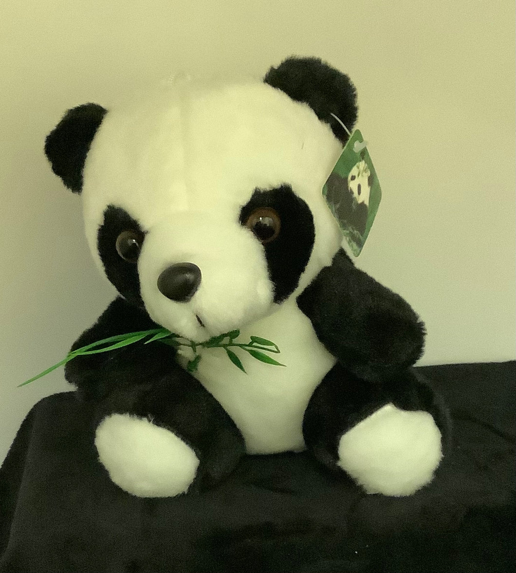 Panda with Leaves Plush