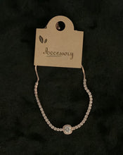 Load image into Gallery viewer, Bracelet Rhinestone adjustable with Charm

