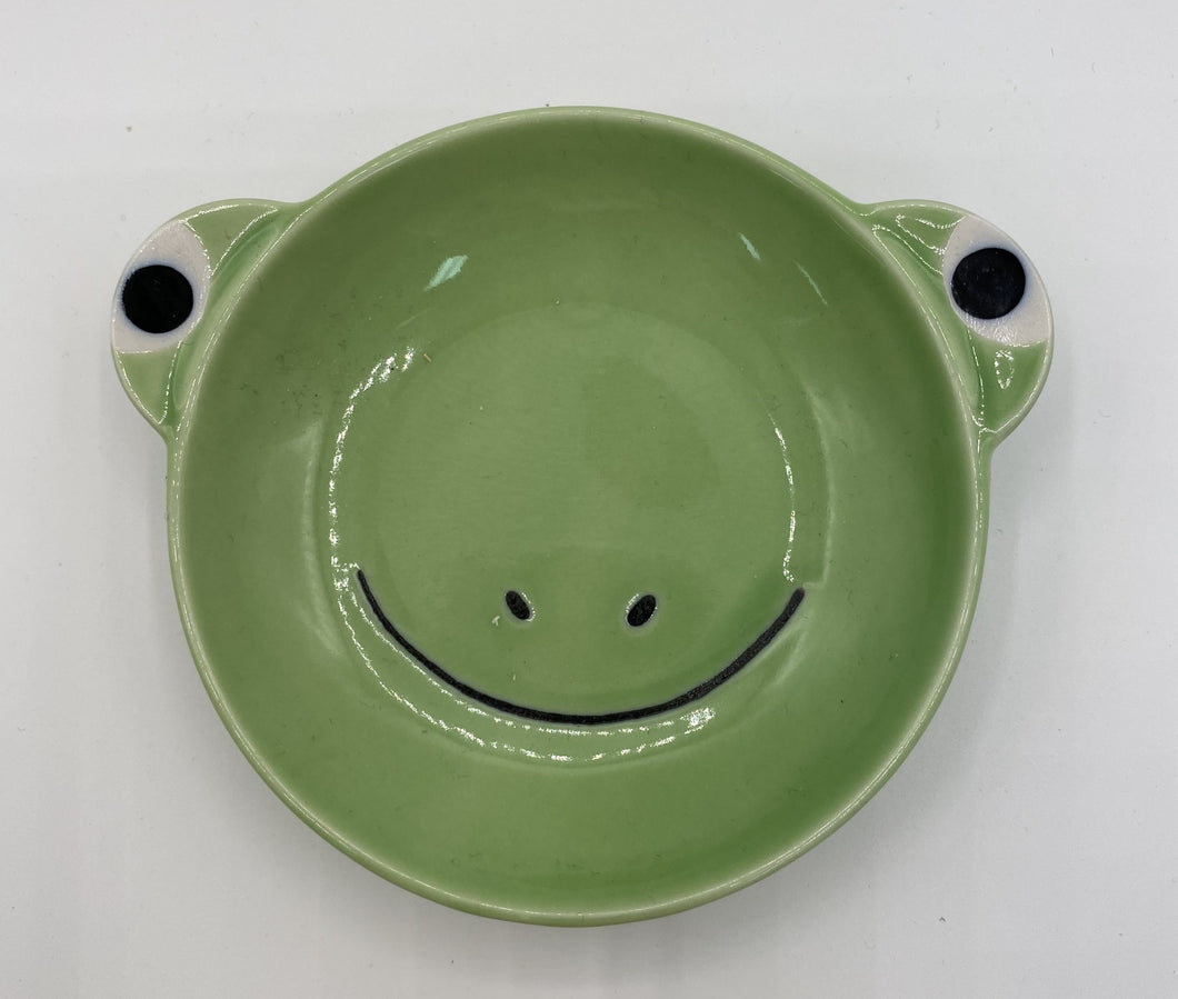 Frog bowl and plate set