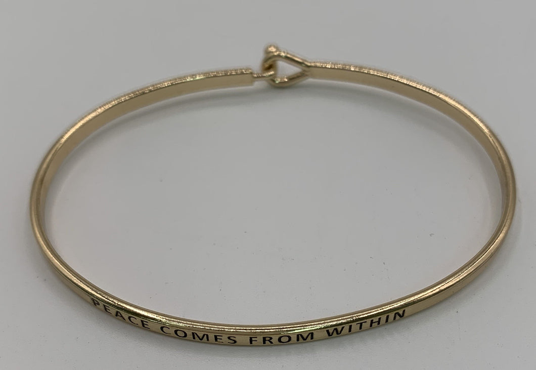 Bracelet - PEACE COMES FROM WITHIN