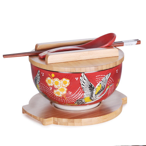 Bowl with Lid and Trivet Set