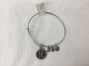 Bracelet Initial Bangle Silver