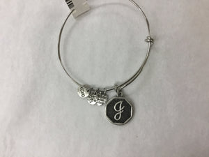 Bracelet Initial Bangle Silver