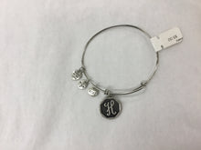 Load image into Gallery viewer, Bracelet Initial Bangle Silver
