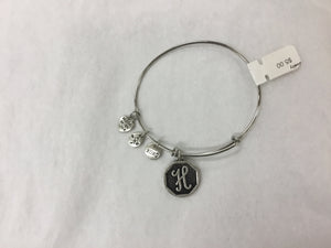 Bracelet Initial Bangle Silver