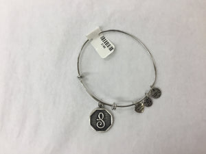 Bracelet Initial Bangle Silver