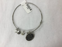 Load image into Gallery viewer, Bracelet Initial Bangle Silver
