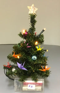 Christmas Tree Mini - Multi Colored Cranes
