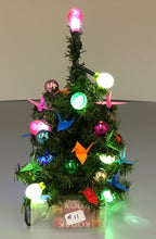 Load image into Gallery viewer, Christmas Tree Mini - Multi Colored Cranes

