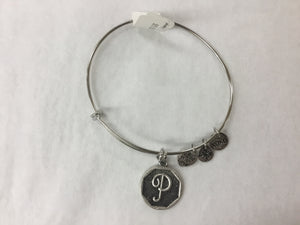 Bracelet Initial Bangle Silver