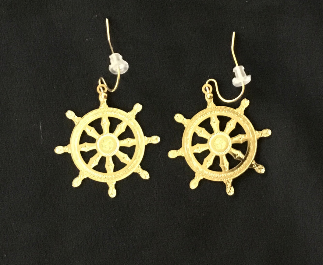 Earrings Wheel of Dharma