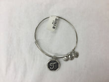 Load image into Gallery viewer, Bracelet Initial Bangle Silver
