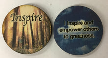 Load image into Gallery viewer, Wooden Inspirational Pocket Tokens
