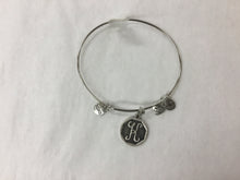 Load image into Gallery viewer, Bracelet Initial Bangle Silver
