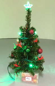 Christmas Tree Mini - Multi Colored Cranes
