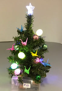 Christmas Tree Mini - Multi Colored Cranes
