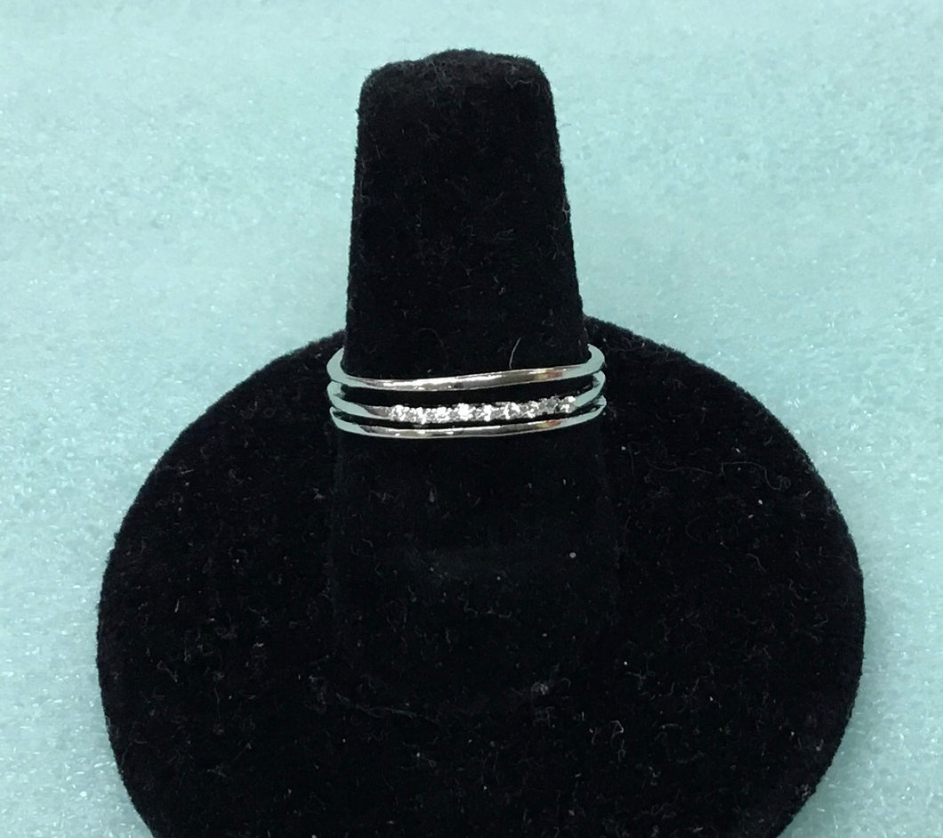 Ring - Adjustable with mini rhinestones