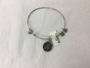 Bracelet Initial Bangle Silver