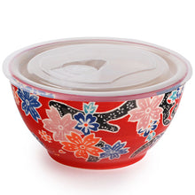 Load image into Gallery viewer, Bowls Red with Flowers
