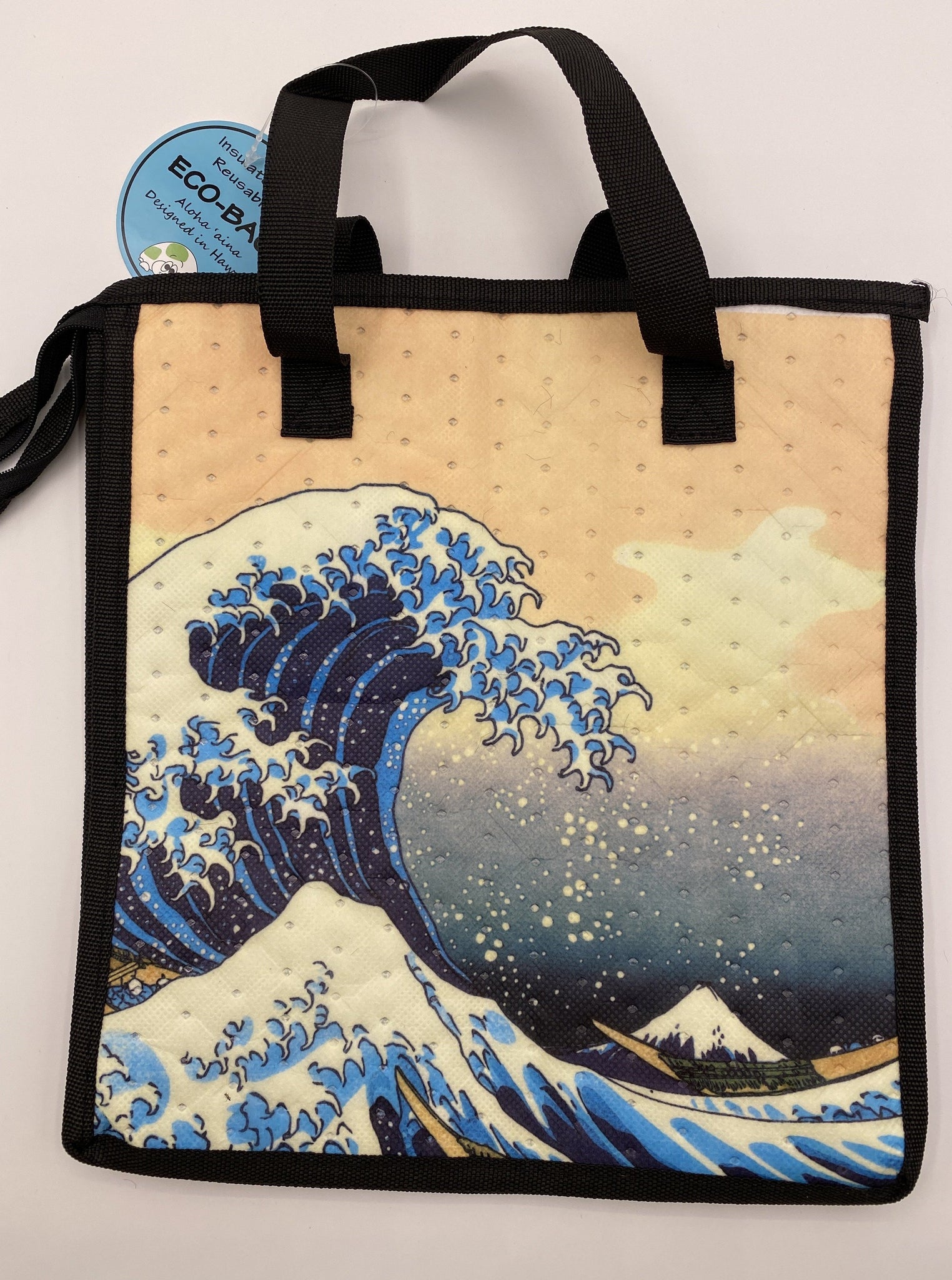 Waves  Yellow small shopping bag